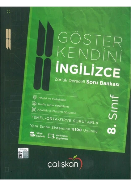 Çalışkan Yayınları 8. Sınıf Ingilizce Göster Kendini Zorluk Dereceli Soru Bankası