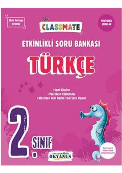 Okyanus Yayınları 2. Sınıf Classmate Türkçe Etkinlikli Soru Bankası