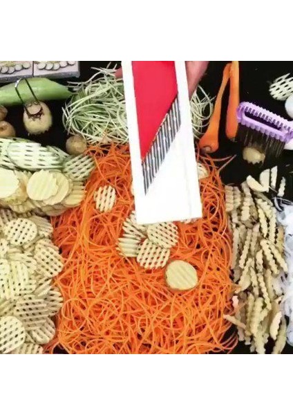 Patates Sebze Meyve Pratik Rende Şekilli Cips Patates Rendeleyici
