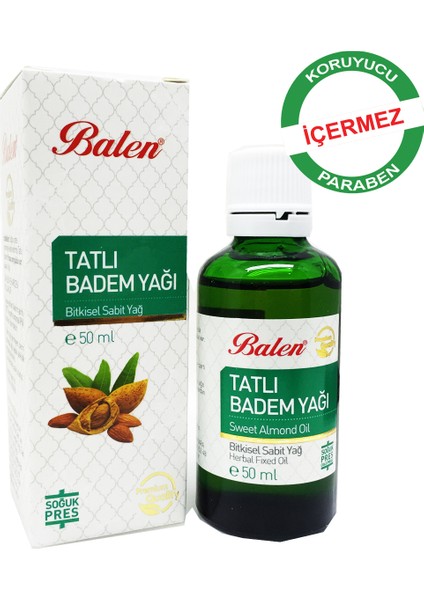 Tatlı Badem Yağı 50 ml x 3