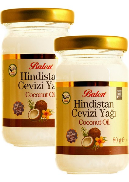 Hindistan Cevizi Yağı 80 gr 2'li