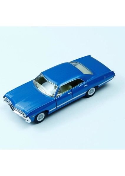 Vardem Metal Çek Bırak 1967 Chevrolet Impala Araba -Mavi