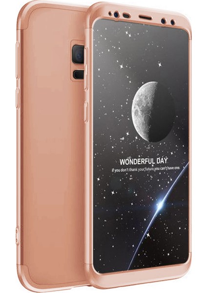 Samsung Galaxy S9 Plus Kılıf 360 Derece Tam Koruma Sert Mika Orijinal AYS GKK Darbe Emici Kapak