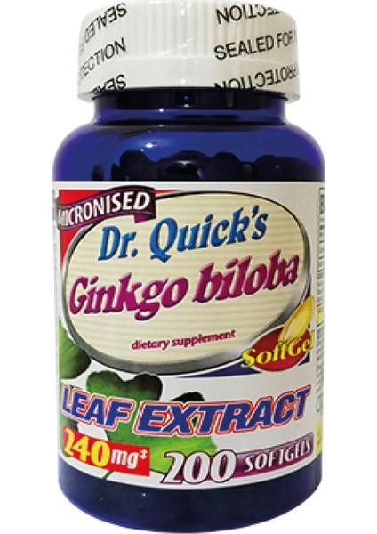 Dr Quicks Ginkgo Biloba 200 Kapsül