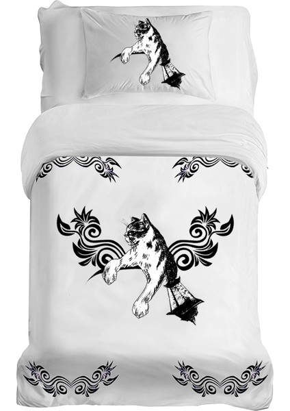 Pamuklu Tek Kişilik Nevresim Takımı Zümrüdüanka Serisi