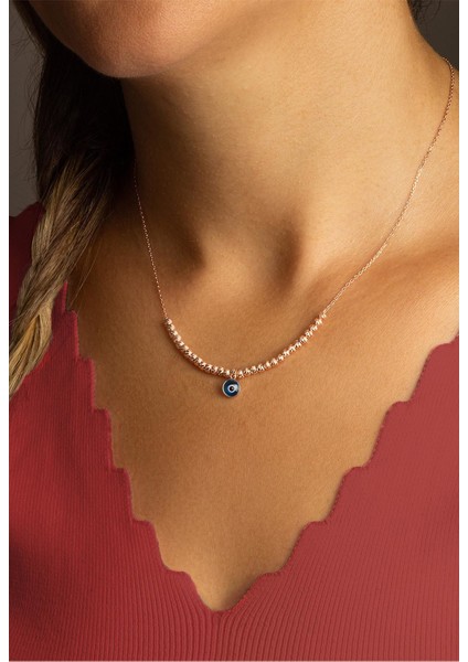 Toplu Nazar Kolye - Rose