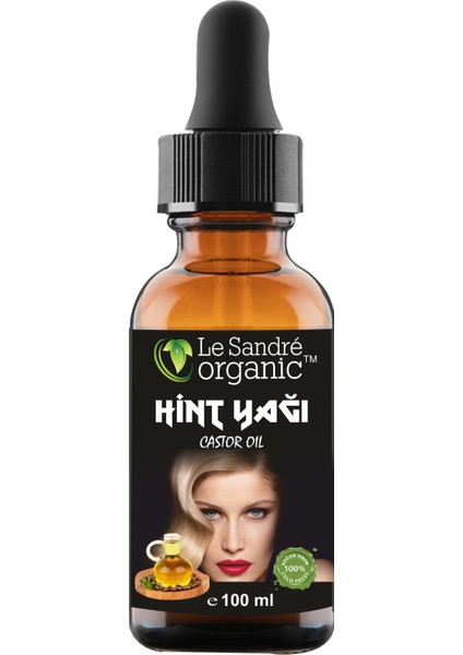 Le Sandre Organics Hint Yağı 100 ml Soğuk Pres Saç Bakımı