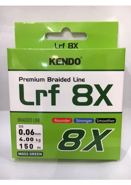 Kendo Premium Braided Line Lrf 8 x 0.06 mm 150 mt - 8 Örgü