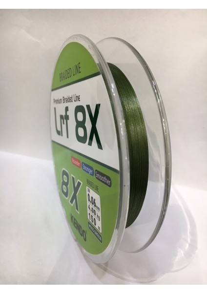 Kendo Premium Braided Line Lrf 8 x 0.06 mm 150 mt - 8 Örgü