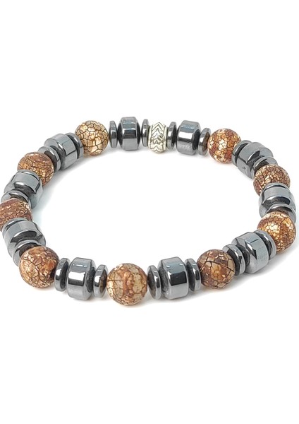 Tibet Akik Hematit Bileklik 8 mm