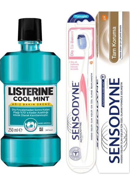 Tam Koruma Diş Macunu Seti 75 Ml+Listerine Cool Mint 250ML