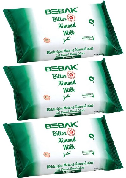 Acı Badem Makyaj Temizleme Mendili 20 Adet x 3