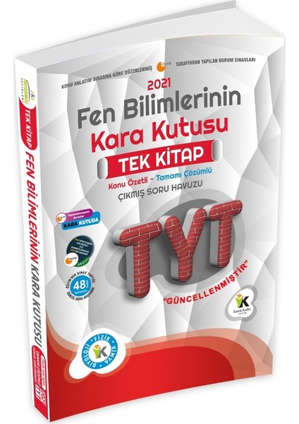 TYT Fen Bilimlerinin Kara Kutusu Tek Kitap Konu Özetli Tamamı Çözümlü Sor Bankası