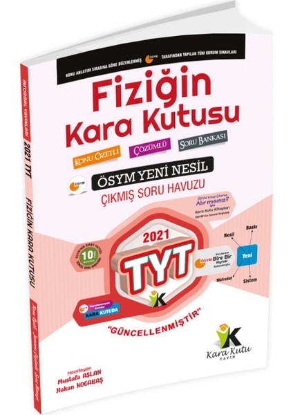 YKS TYT Fiziğin Kara Kutusu Yeni Nesil Konu Özetli Tamamı Çözümlü ÖSYM Arşivi Çıkmış Sor Bankası