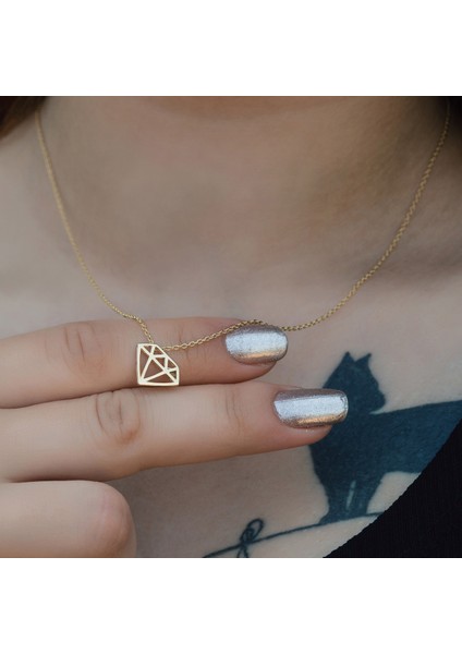 Ayyıldız Kuyumculuk Kadın Altın Diamond Kolye