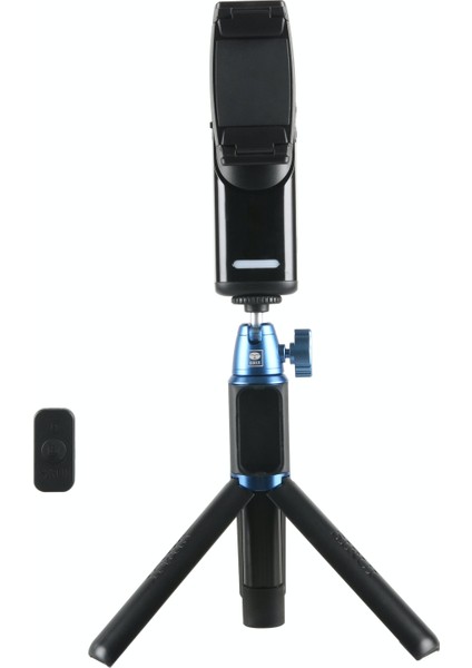 Vk-2k Mobil Gimbal + Çok Fonksiyonlu Masa Üstü Tripod Seti Siyah