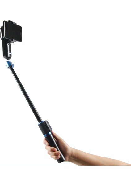 Vk-2k Mobil Gimbal + Çok Fonksiyonlu Masa Üstü Tripod Seti Siyah
