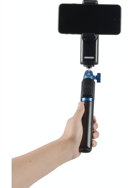 Vk-2k Mobil Gimbal + Çok Fonksiyonlu Masa Üstü Tripod Seti Siyah