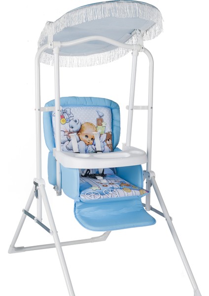 Daddy Ev Tipi Çocuk Salıncak Bebek Desenli M40
