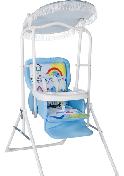 Daddy Ev Tipi Çocuk Salıncak Bebek Desenli M40