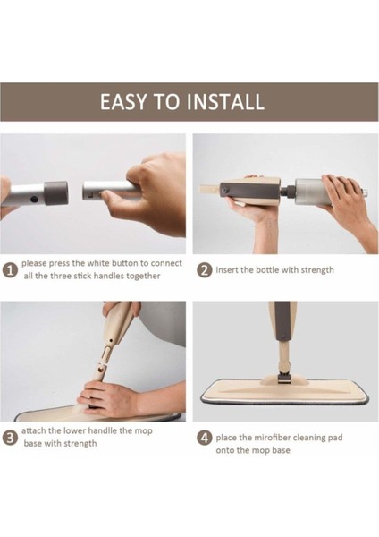 Sprey Mop Microfiber Bezli Deterjan Hazneli Paspas Windy Scotch Brite Vileda Tablet Mop
