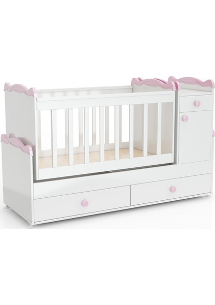 Bby 890 Babysun Büyüyen Beşik 60 x 165 cm - Pembe