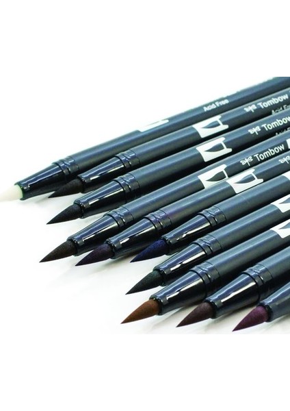 Dual Brush Pen Fırça Uçlu Kalem Seti 10 Renk Set Muted fiyatları