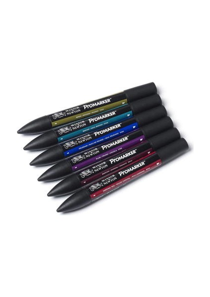 Winsor & Newton Promarker Kalem Seti 6 Renk Rich Tones Set Zengin Tonlar