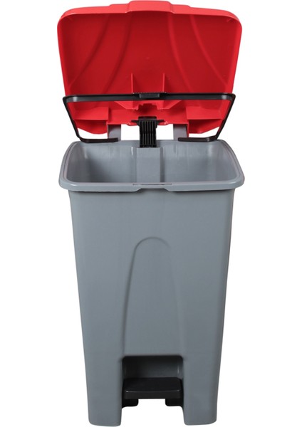 Pedallı Kağıt Plastik Çöp Ayrıştırma Kovası 70 Lt - Tekerlekli - Ayrıştırma Konteyneri