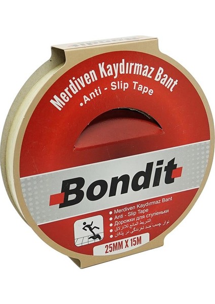 Merdiven Kaydırmaz Bant Şeffaf 25Mm x 15Mt.
