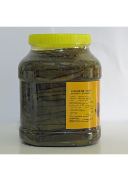 Haşlanmış Salamura Tokat Erbaa Bağ Yaprağı 3 kg