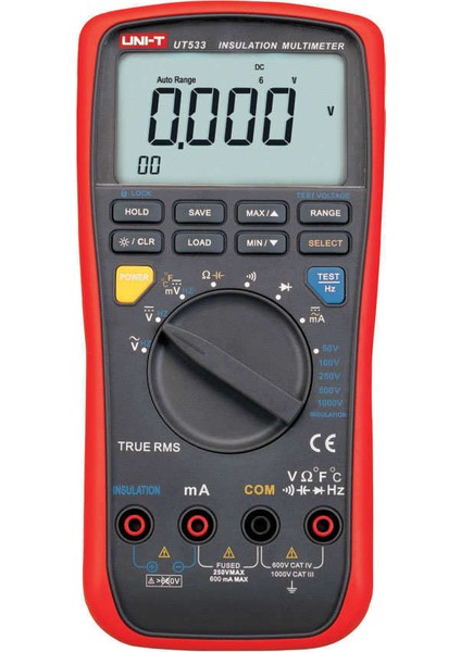 UT533 Izalasyon Meğeri True Rms Dijital Multimetre