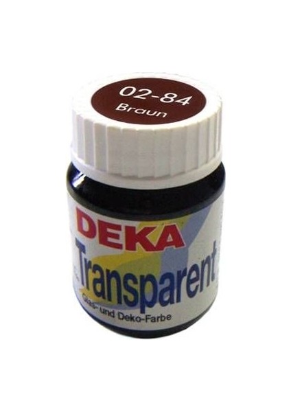 02-84 Transparent Cam Boyası Braun Kahverengi 25 ml