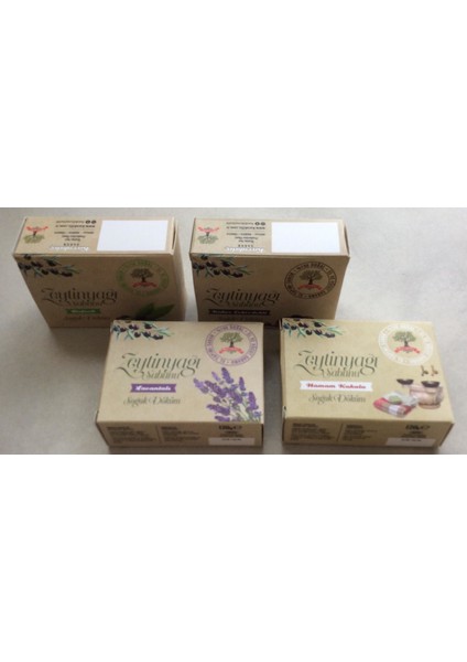 Karakılıç Zeytinyağı Sabunu El Yapımı Soğuk Döküm Sabun Kahve, Lavantalı, Hamam ve Defneli 120 gr x 4'lü