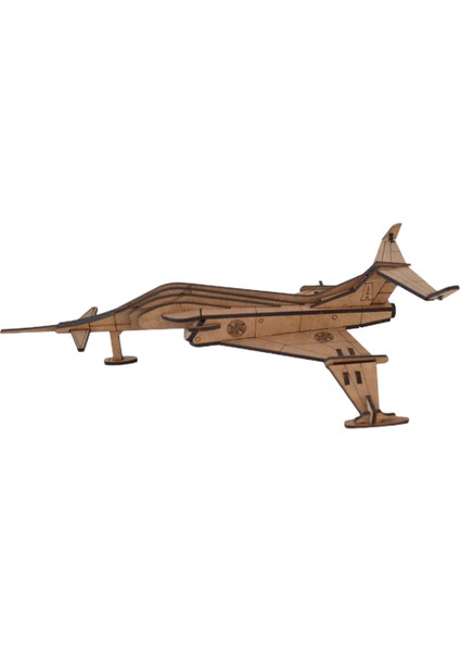3D Ahşap Puzzle Angel Interceptor Uçak 47 Parça