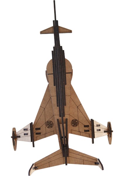 3D Ahşap Puzzle Angel Interceptor Uçak 47 Parça