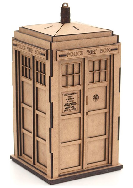 3D Ahşap Puzzle Dr. Who Tardis 53 Parça