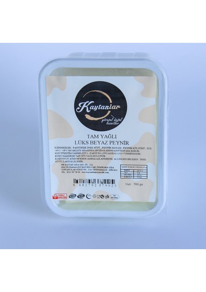 Beyaz Peynir Tam Yağlı 700 gr