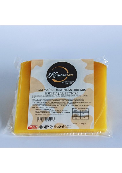 Kars Eski Kaşar Peyniri 500 gr