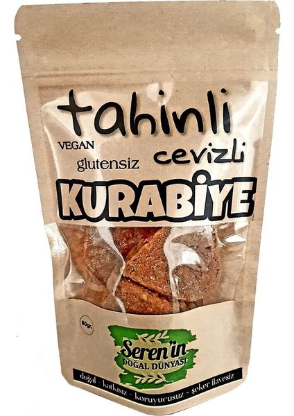 Seren'in Doğal Dünyası Glutensiz Tahinli Cevizli Kurabiye 80 gr