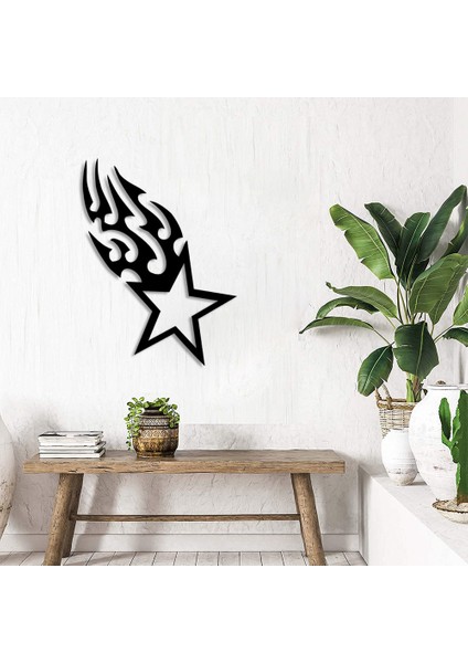 Keskin Ateş Efektli Army Yıldız Duvar Oda Ev Aksesuarı Ahşap Tablo 37 x 50 cm fiyatları