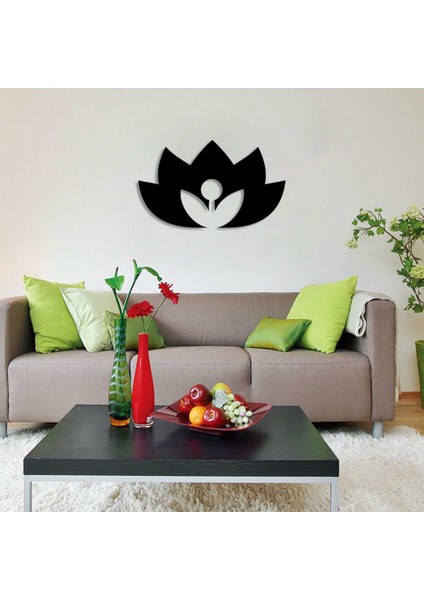 Çiçek Açmış Yeni Orkide Çiçeği Duvar Oda Ev Aksesuarı Ahşap Tablo 50X29CM