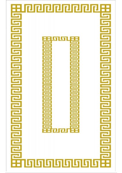 Gold Kaymaz Tabanlı Yıkanabilir Halı Kilim Yolluk Gold Beyaz fiyatları