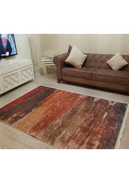 Bodrum Kaymaz Tabanlı Yıkanabilir Halı Kilim Yolluk B101