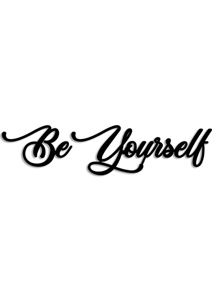 Be Yourself Duvar Oda Ev Aksesuarı Ahşap Tablo 50 x 11 cm modelleri