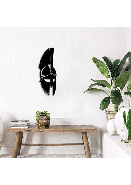 Sparta Yunan Asker Kaskı Duvar Oda Ev Aksesuarı Ahşap Tablo 18 x 50 cm fiyatları