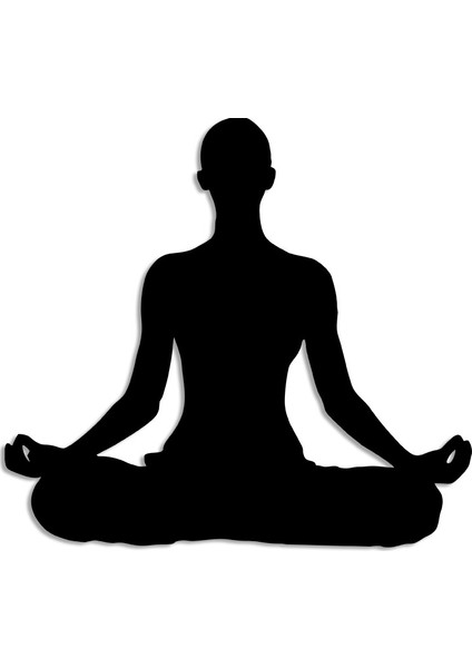 Yoga Yapan Kadın Figürü Duvar Oda Ev Aksesuarı Ahşap Tablo 50 x 45 cm modelleri
