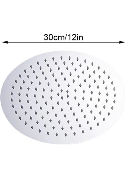 Banyo Sardes Oval Ince Tepe Duş Seti Başlığı 30X30 Paslanmaz Metal modelleri