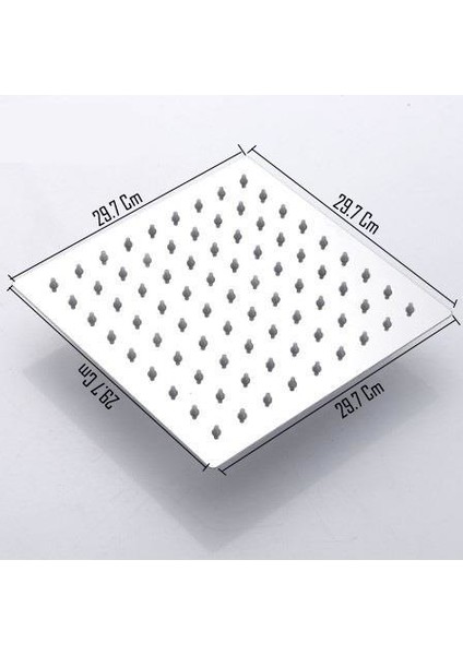 Banyo Sart Kare Tepe Duş Seti Başlığı 30X30 Paslanmaz Metal fiyatları