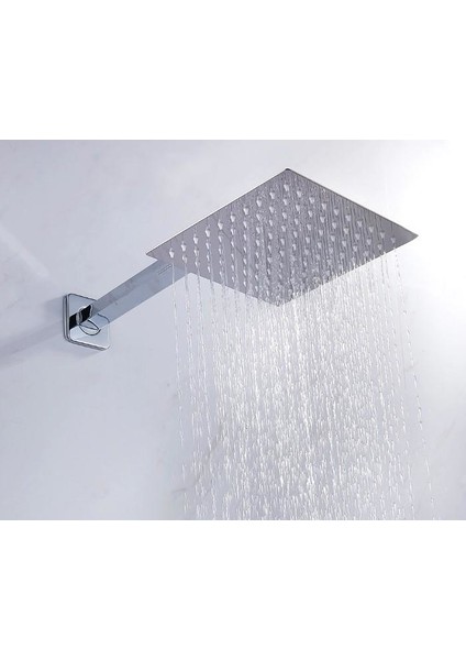 Banyo Sart Kare Tepe Duş Seti Başlığı 30X30 Paslanmaz Metal indirimleri